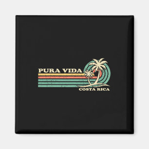 Retro Vintage Family Vacation Costa Rica Pura Vida Magnet