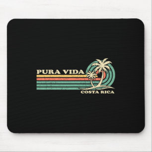 Retro Vintage Family Vacation Costa Rica Pura Vida Mousepad