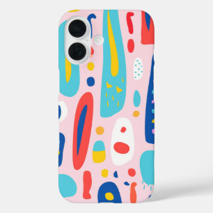 Retro Vintage Farbige Handyhülle Slim Shield iPhone 16 Hülle