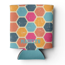 Retro Vintage farbige Schrift Minimalistischer Nam