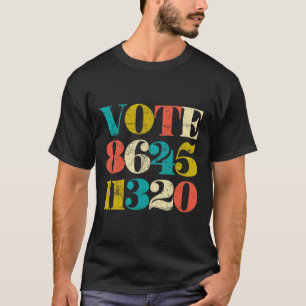 Retro Vintage Farbwahl 8645 11320 Anti Trump Wähle T-Shirt