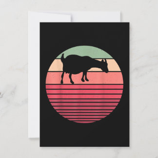 Retro Vintage Farmer Farm Animal Goat Lover Gesche Einladung