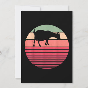 Retro Vintage Farmer Farm Animal Goat Lover Gesche Feiertagskarte