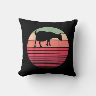 Retro Vintage Farmer Farm Animal Goat Lover Gesche Kissen