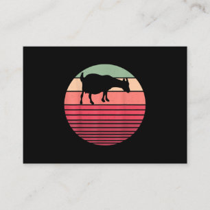 Retro Vintage Farmer Farm Animal Goat Lover Gesche Visitenkarte