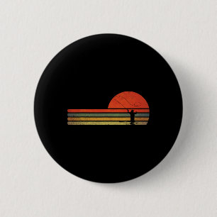 Retro Vintage Fliegenfischen Button