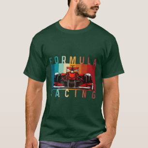 Retro Vintage Formel-Rennsportliebhaber Rennwagen T-Shirt