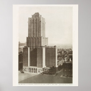 Retro Vintage-Foto New York City Gebäude Poster