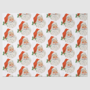 Retro-Vintage-fröhlicher Weihnachtsmann Weihnachte Seidenpapier