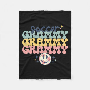 Retro Vintage Fußball Grammy Lustiger Grammy Mütte Fleecedecke