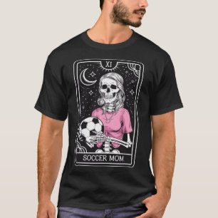 Retro Vintage Fußball-Mama Tarotkarte T-Shirt