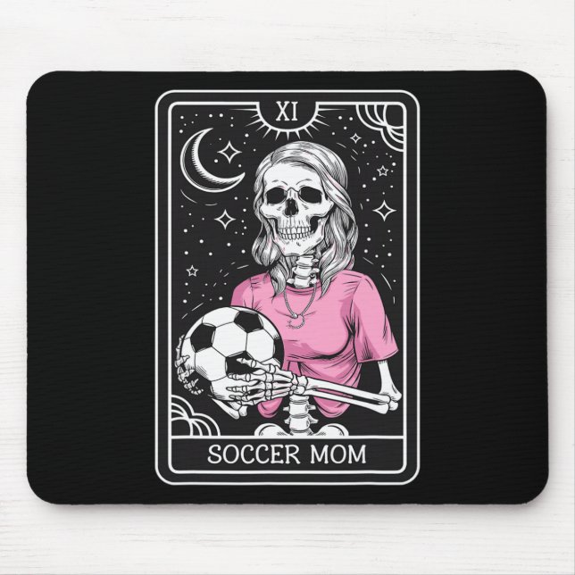 Retro-Vintage-Fußballmutter-Tarotkarte Mousepad (Vorne)