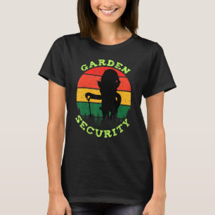 Retro Vintage Gärtner Gangster Garten Sicherheits T-Shirt