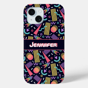 Retro Vintage geometrische Personalisierte 90er Ja Case-Mate iPhone Hülle