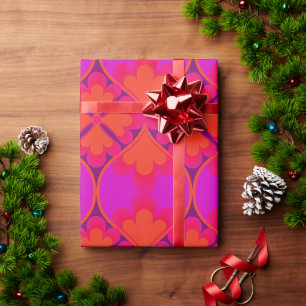Retro-Vintage-Geschenkpapier 60er 70er Jahre Geschenkpapier