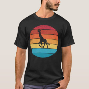 Retro Vintage Giraffe und süße Tier 7 T-Shirt