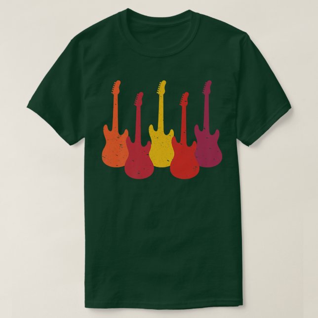 Retro Vintage Gitarren1038 T-Shirt (Design vorne)