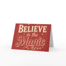 Retro Vintage Glaube an die Magie Weihnachten