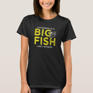 Retro Vintage Glück Ist Ein Großer Fisch Und Ein Z T-Shirt