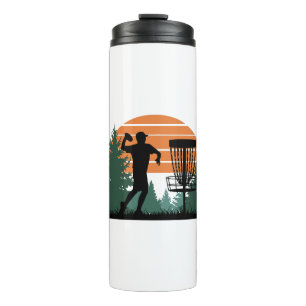 Retro-Vintage Golf-Disk-Wiedergabe Thermosbecher