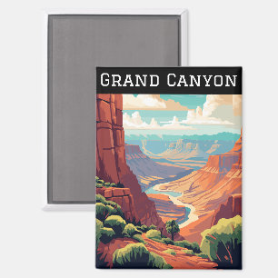 Retro-Vintage Grand Canyon Nationalpark Arizona Magnet