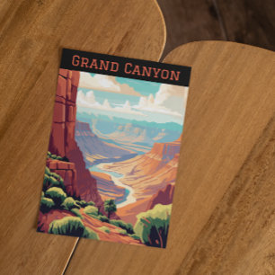 Retro Vintage Grand Canyon Nationalpark Arizona Postkarte