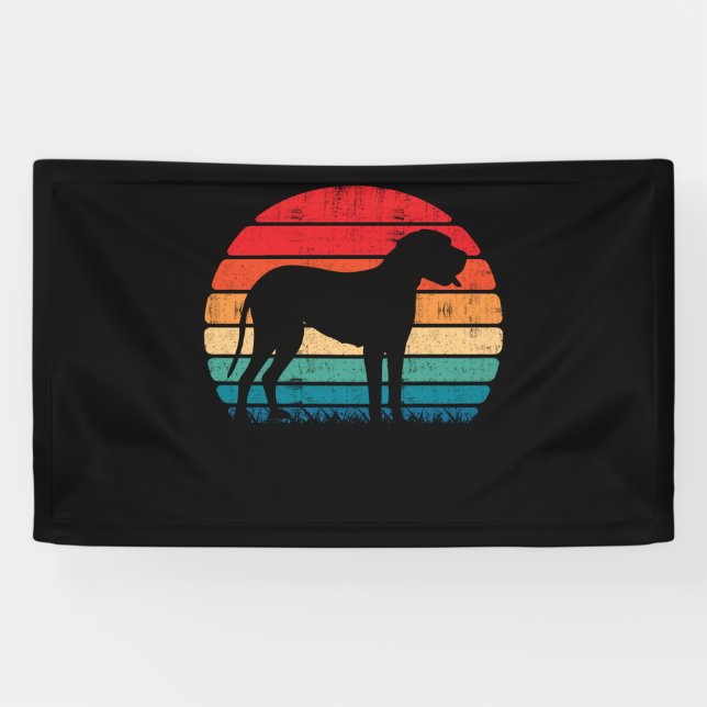 Retro Vintage Great Dane Dog Gifts Banner (Horizontal)