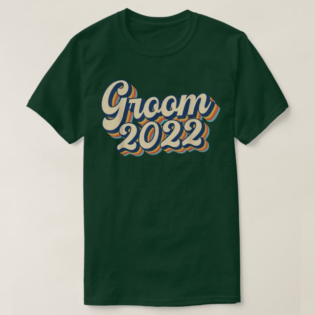Retro Vintage Groom 2022 for wedding or bachelor p T-Shirt (Design vorne)