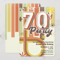 Retro Vintage Groovy 70er 1970 Siebziger Party