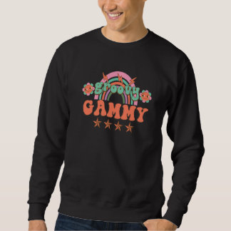 Retro vintage groovy Gammy matching family party c Sweatshirt