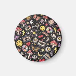Retro Vintage Grunge Sunshine Bliss Magnet