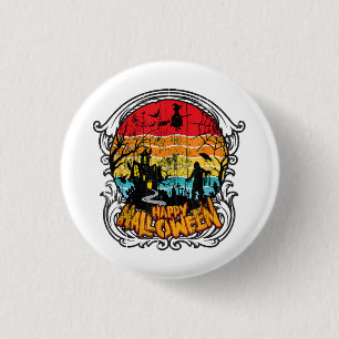 Retro Vintage Halloween - Altes Halloween Button