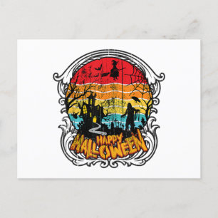 Retro Vintage Halloween - Altes Halloween Postkarte