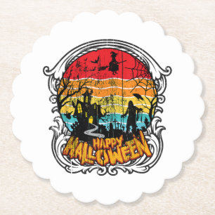 Retro Vintage Halloween - Altes Halloween Untersetzer