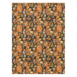 Retro Vintage Halloween Fun Collage Tischdecke