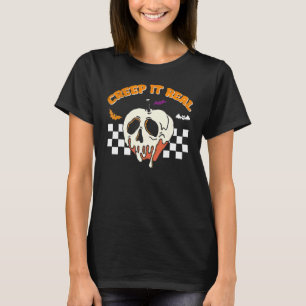 Retro Vintage Halloween-Make it Real-Totenkopf-Gei T-Shirt