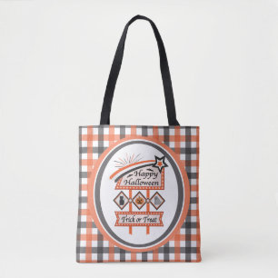 Retro-Vintage-Halloween-Schild – Süßes oder Saures