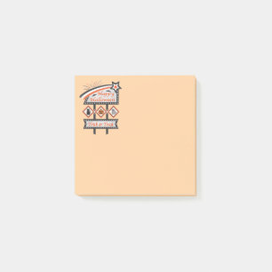 Retro-Vintage-Halloween-Schild – Süßes oder Saures Post-it Klebezettel