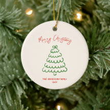 Retro Vintage Hand gezeichnete Bow Tree Einzigarti