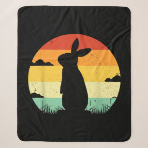 Retro-Vintage-Hase im Stil der 80er für Kaninchenl Sherpadecke
