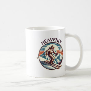 Retro Vintage Heavenly California Skigebiet Winter Kaffeetasse