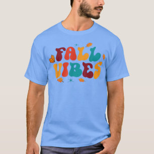 Retro Vintage Herbst Stimmung Kürbis Blätter Herbs T-Shirt