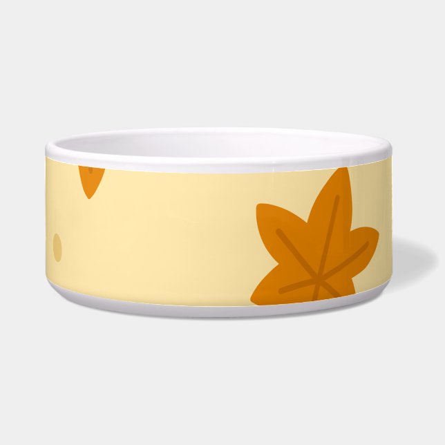 Retro-Vintage Herbstblätter Napf (Vorderseite)