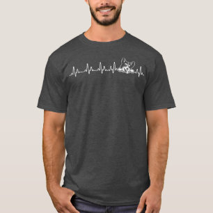 Retro Vintage Herzschlag Corgi Hund Welpenliebhabe T-Shirt