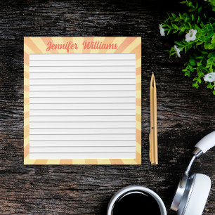 retro-vintage-hintergrund personalisiert liniert notizblock