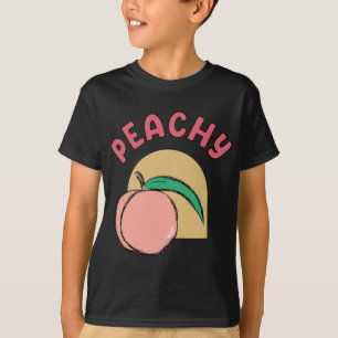 Retro Vintage Hippie Chic Cute - Frucht Pfirsich T T-Shirt