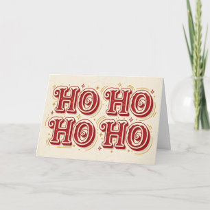 Retro Vintage Ho Ho Ho Weihnachten