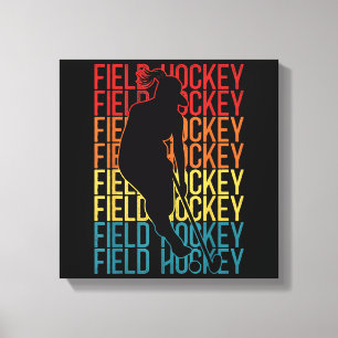 Retro-Vintage-Hockey Hockey Leinwanddruck