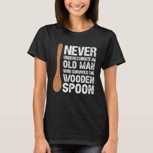 Retro Vintage Holzlöffel-Überlebende 5 T-Shirt