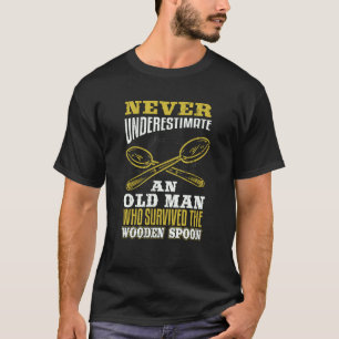 Retro Vintage Holzlöffel-Überlebende 7 T-Shirt